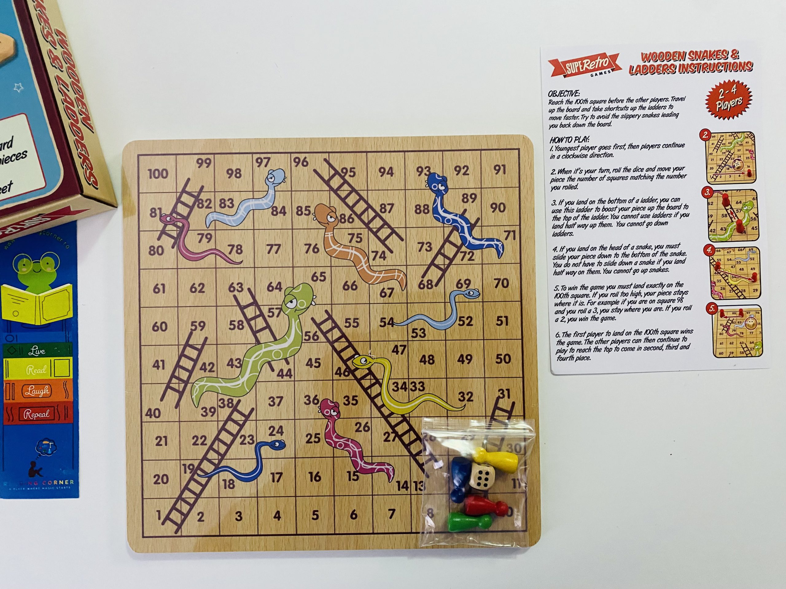 Wooden Snakes & Ladders - imagine 2